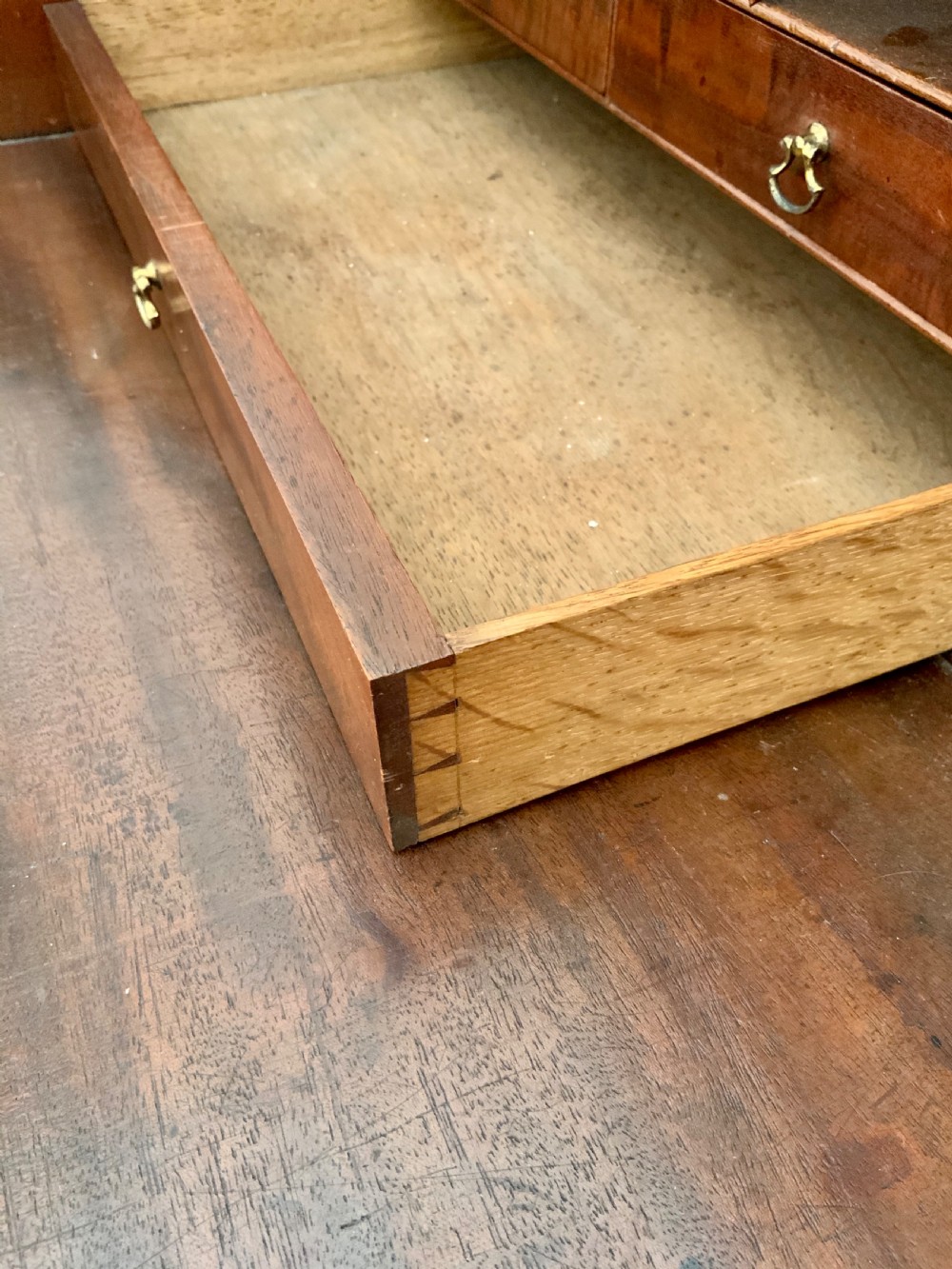 Georgian mahogany bureau View IV