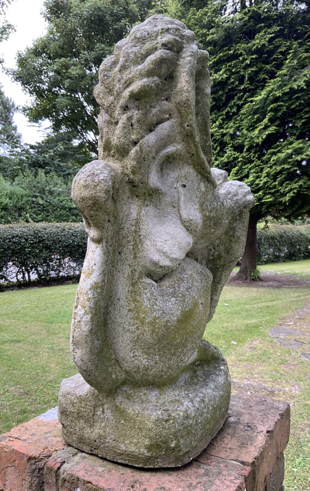 A pair of late 19th century stone lions View VI