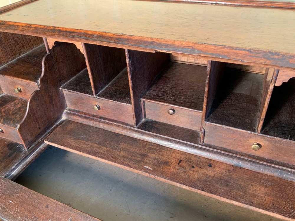  Georgian oak bureau of small proportions View III