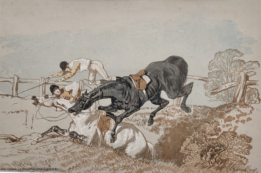 A pair of 19th century lithographs , J F Herring senior View II
