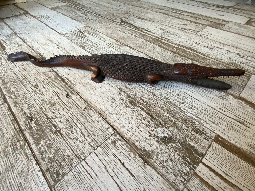 A 19th century carving of a crocodile View IV