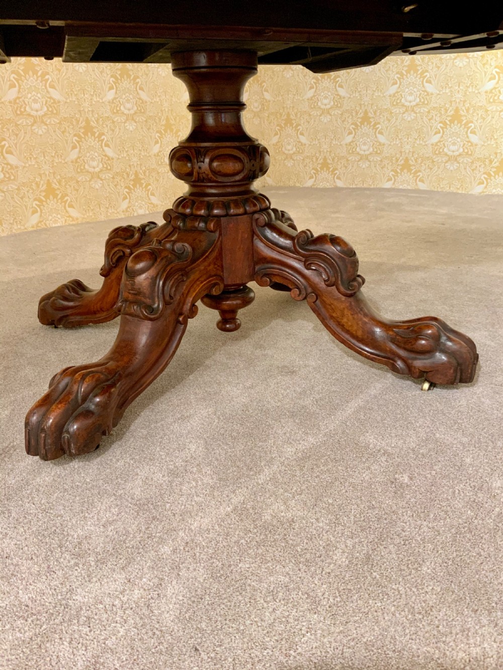  Irish burr walnut centre table View II