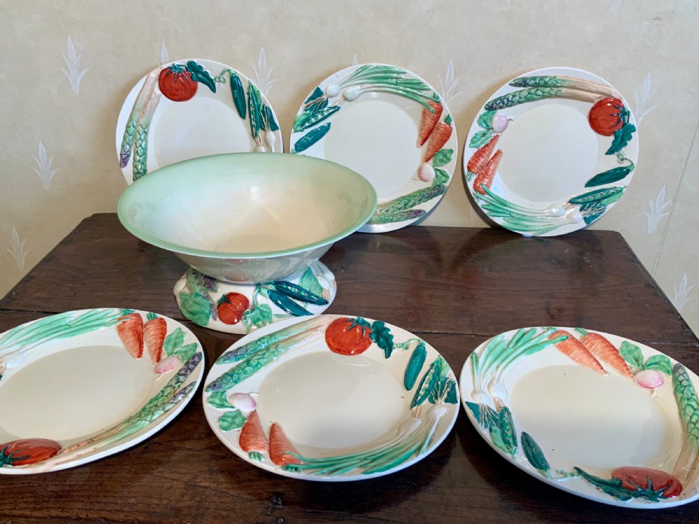 Clarice Cliff salad serving set
