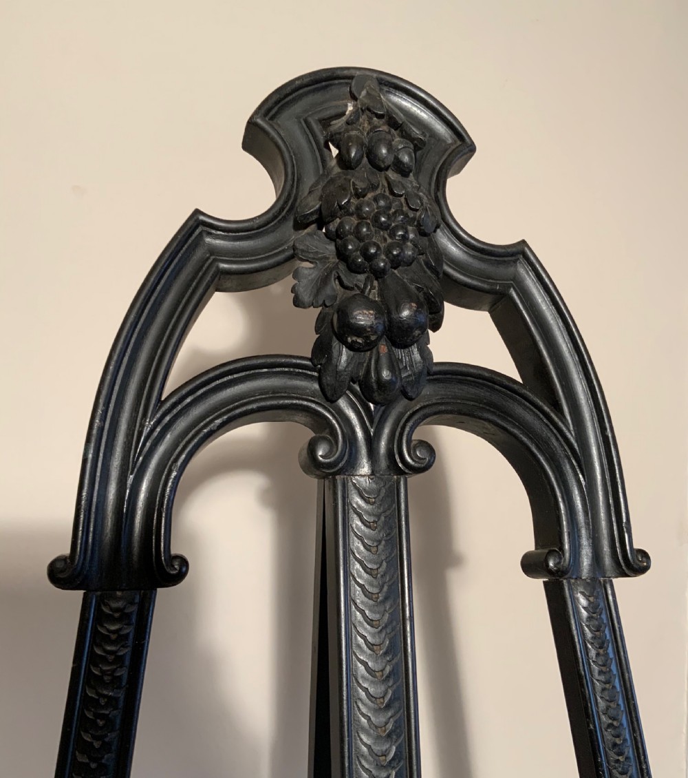 A Victorian ebonised easel View II