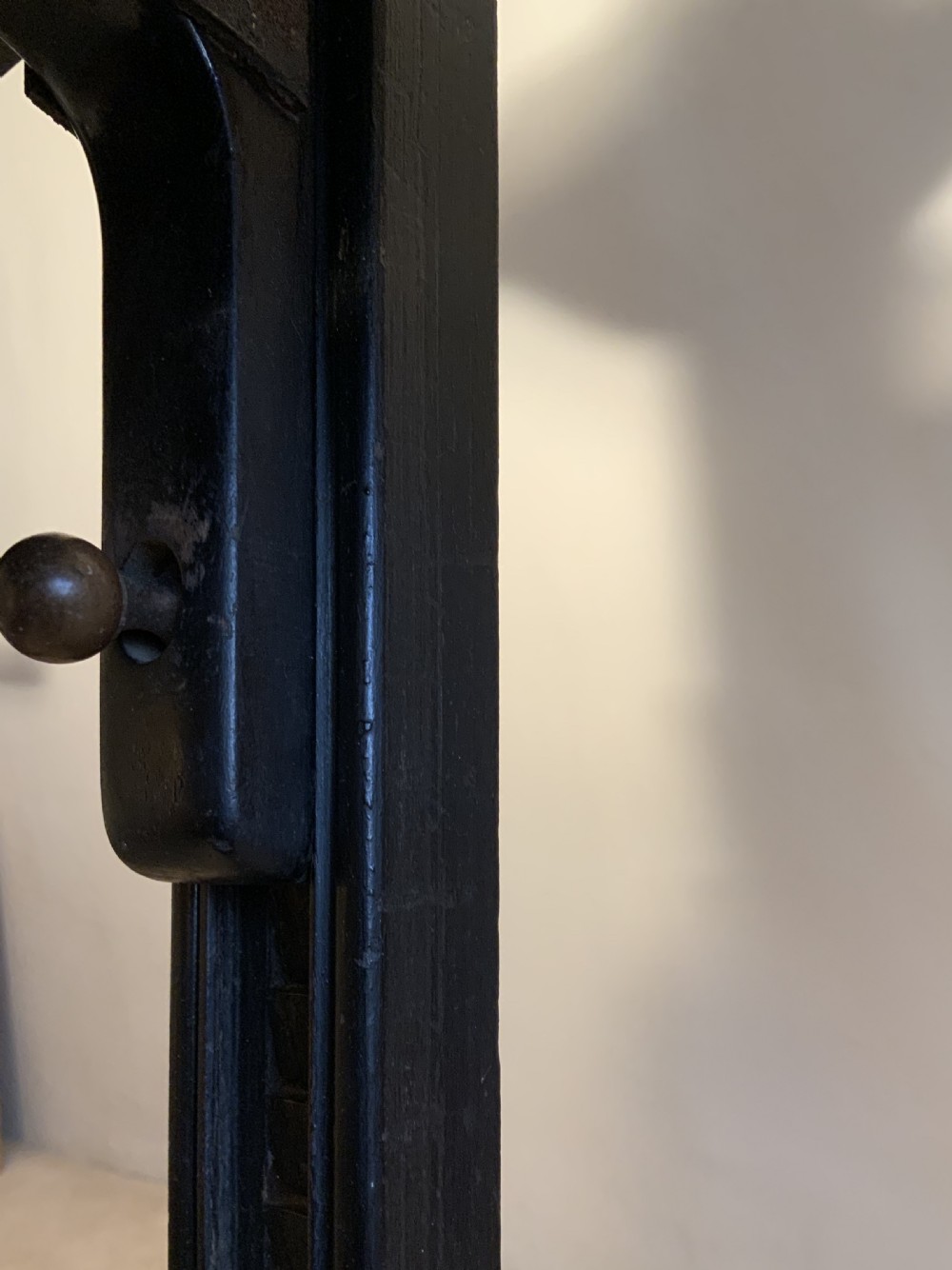 A Victorian ebonised easel View VI