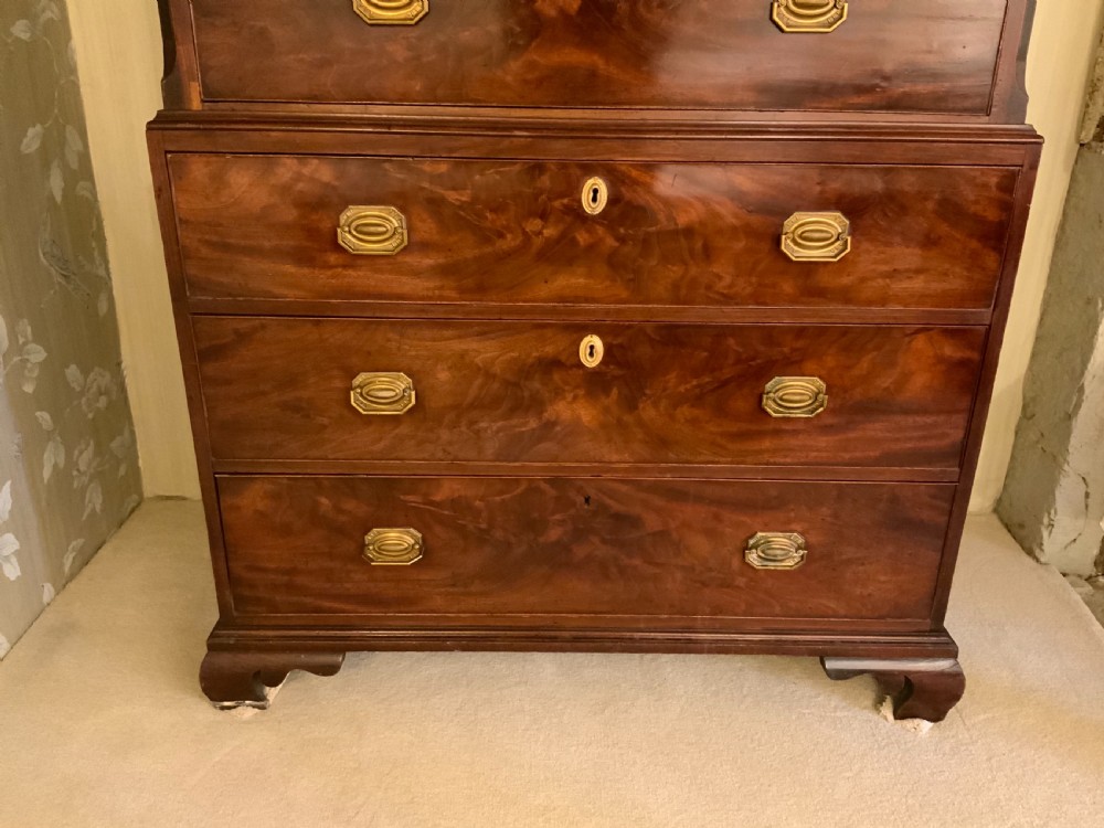 Georgian mahogany chest on chest View X