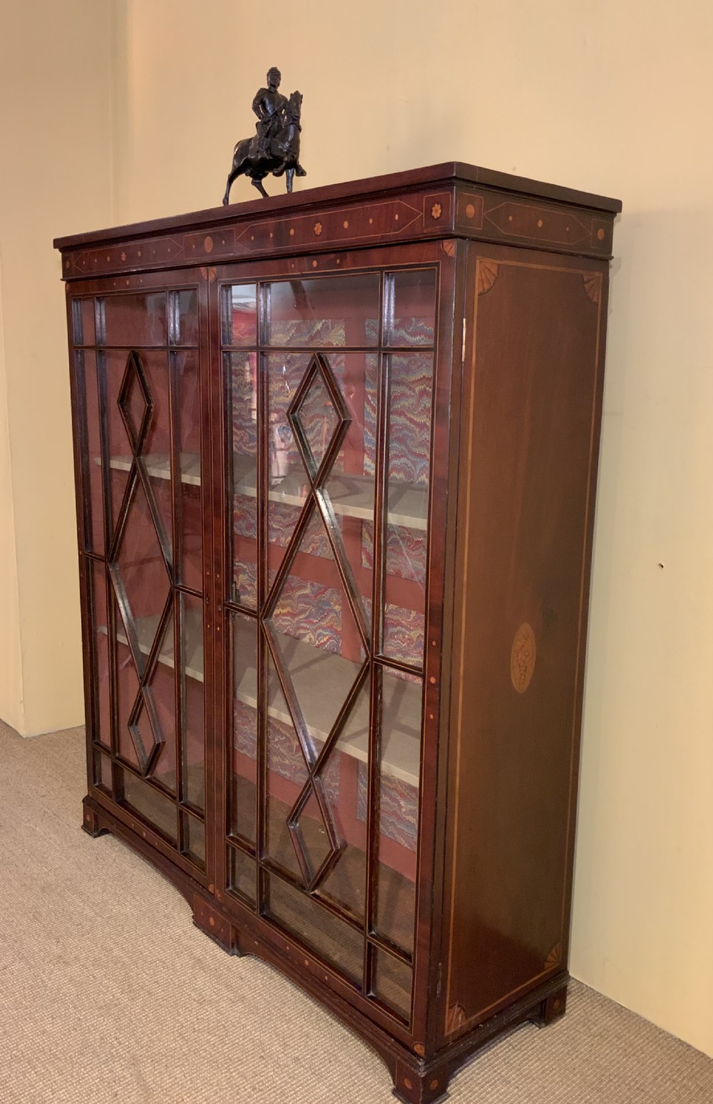 A Georgian mahogany glazed bookcase View XIII