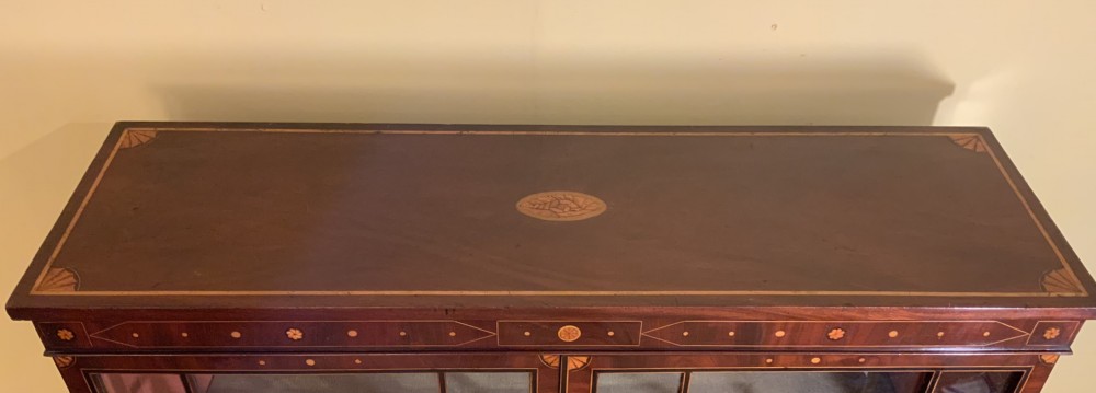 A Georgian mahogany glazed bookcase View XVI