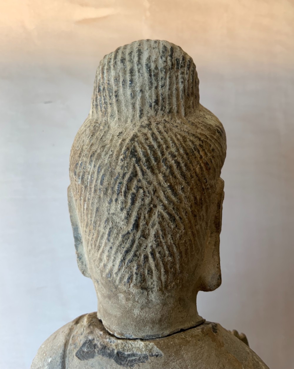Chinese carved stone standing Buddha View IV