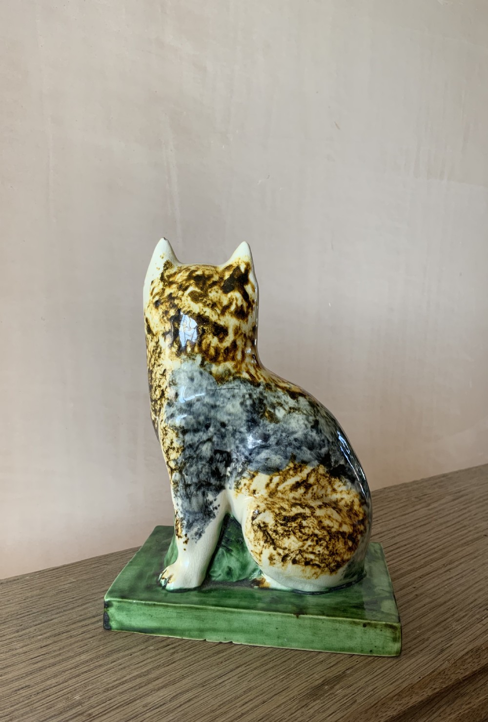 An 18th century English creamware cat View II