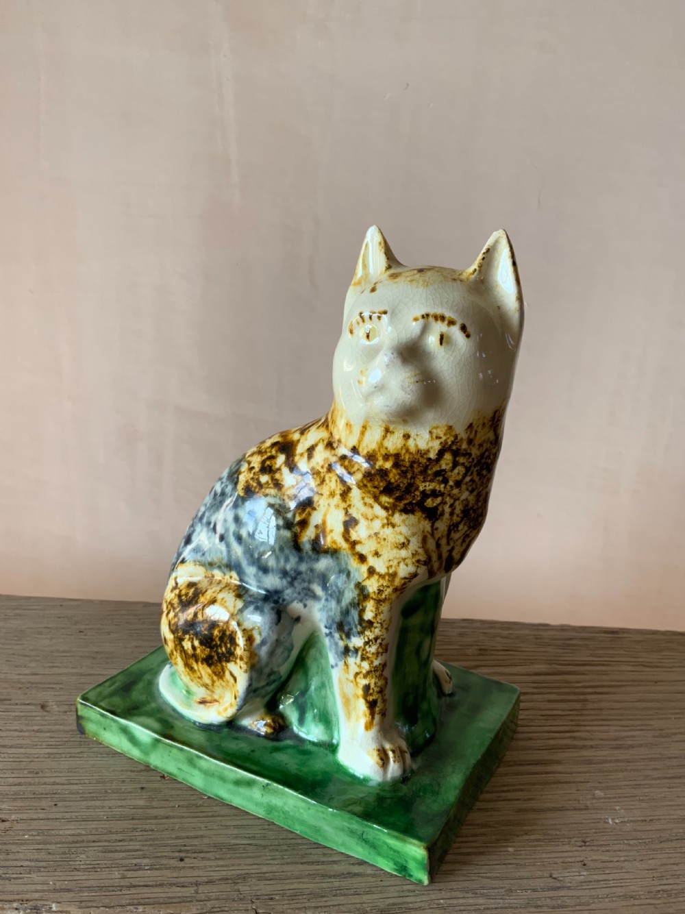 An 18th century English creamware cat View VI
