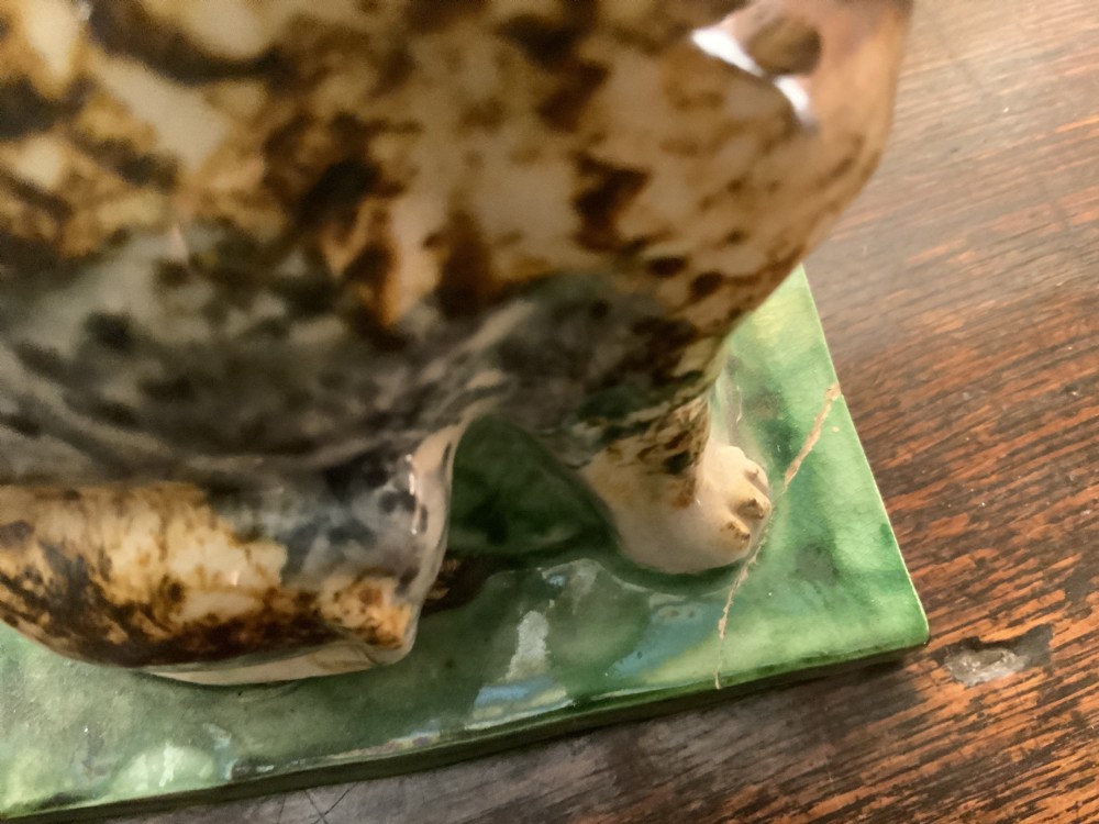 An 18th century English creamware cat View X