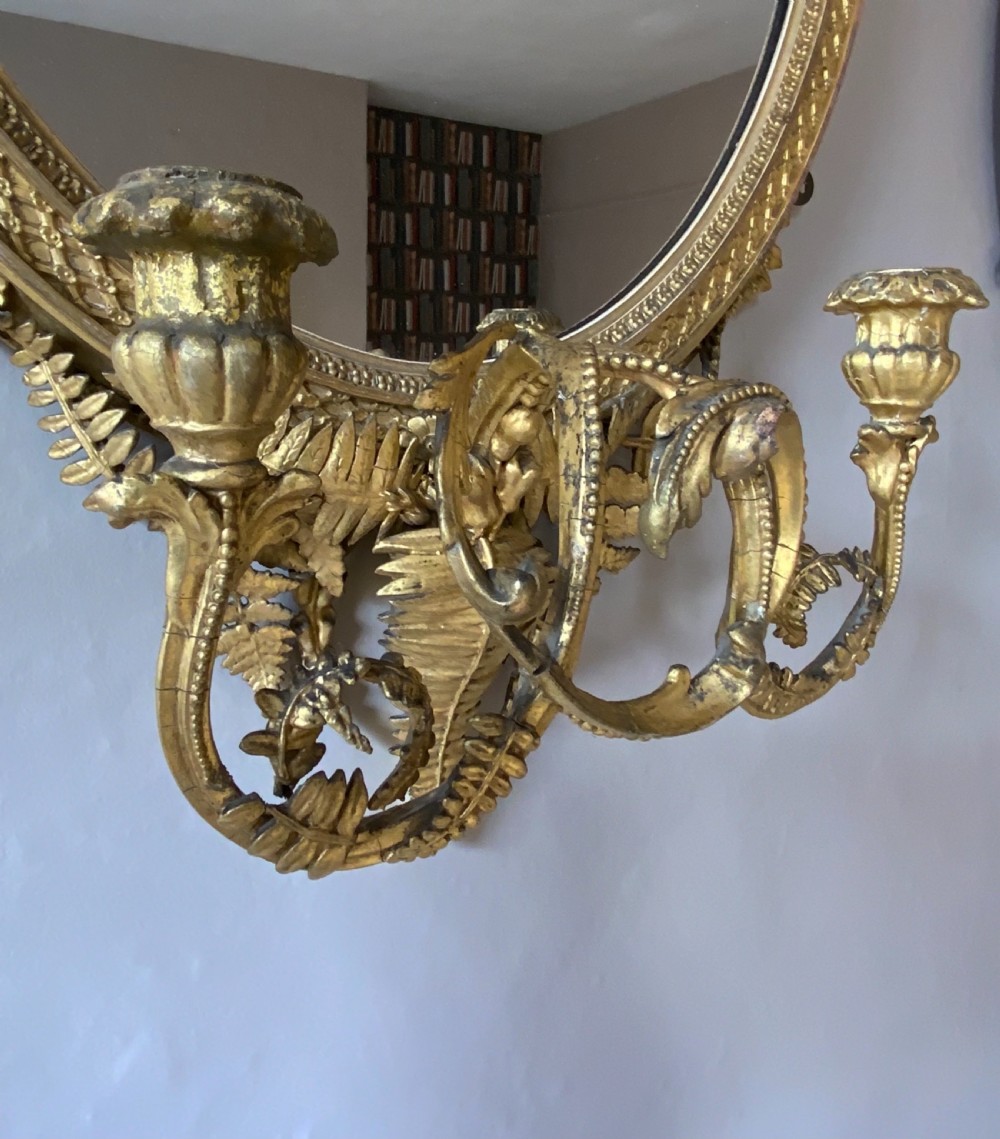 Pair of 19th century gilt mirrors View IX