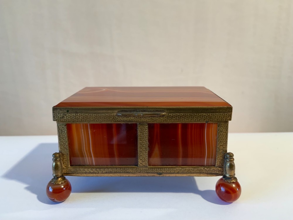 Ormolu mounted agate box View II