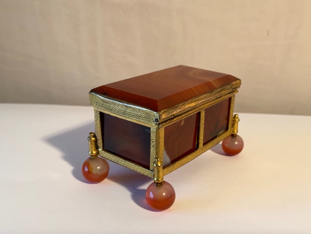 An ormolu mounted agate box View III