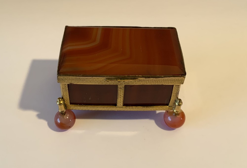 An ormolu mounted agate box View V