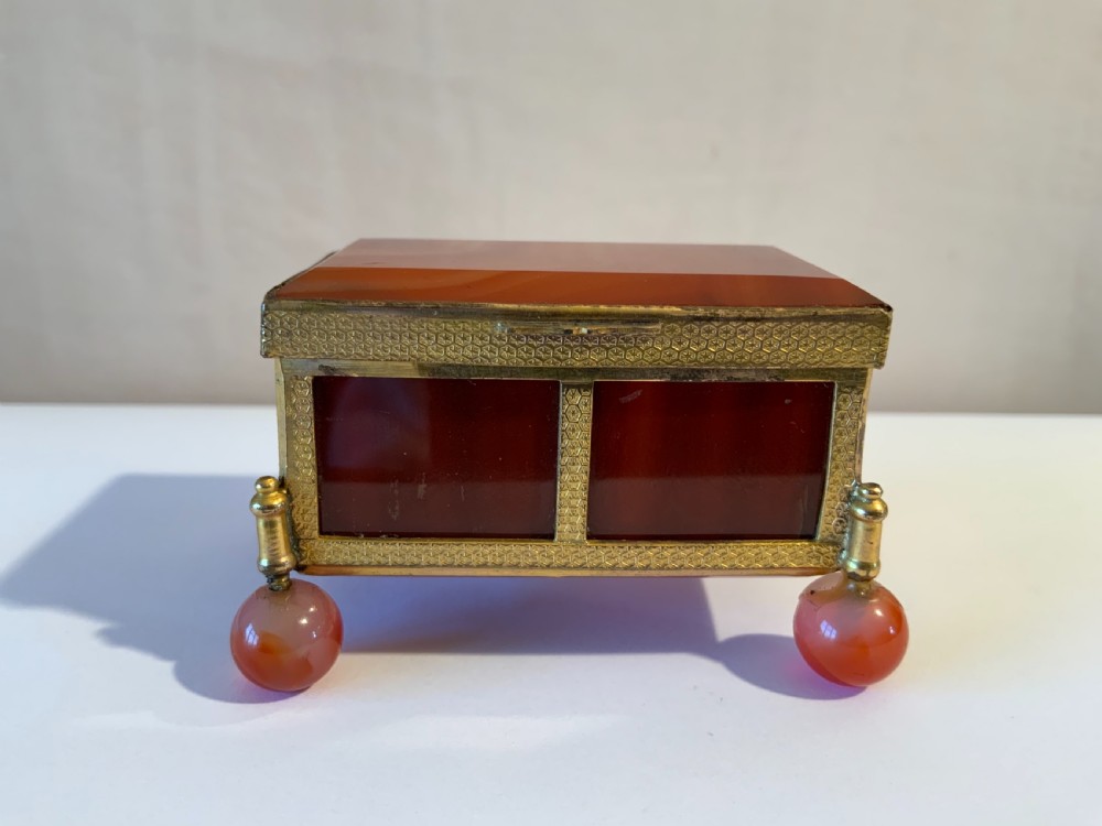 An ormolu mounted agate box View VI