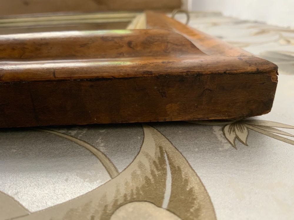 Birdseye maple framed mirror View V