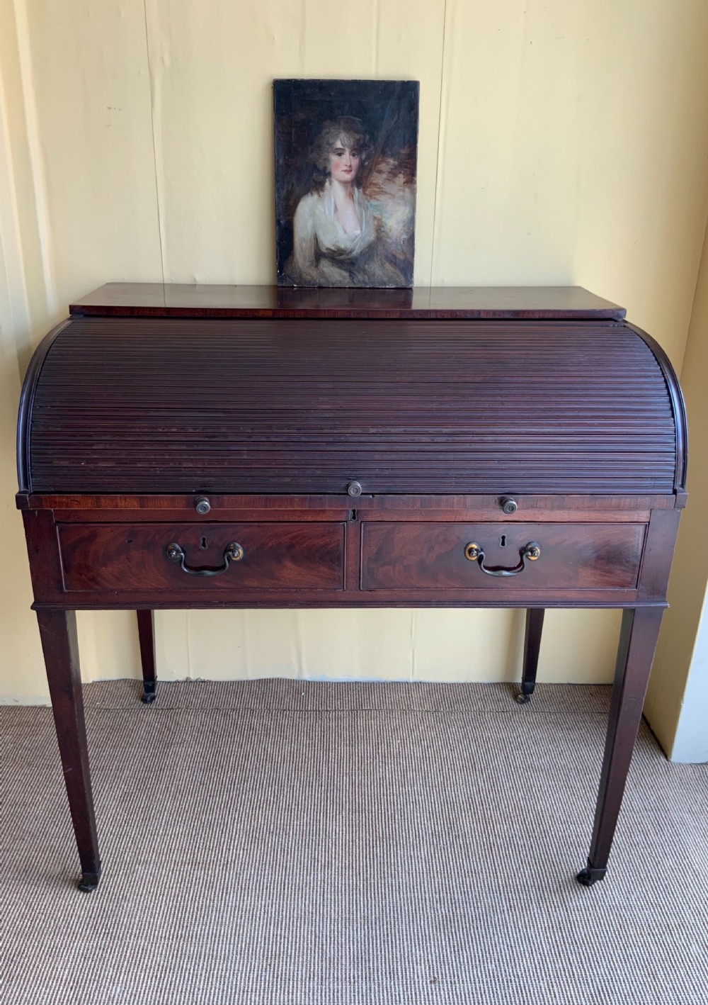 A Georgian mahogany desk