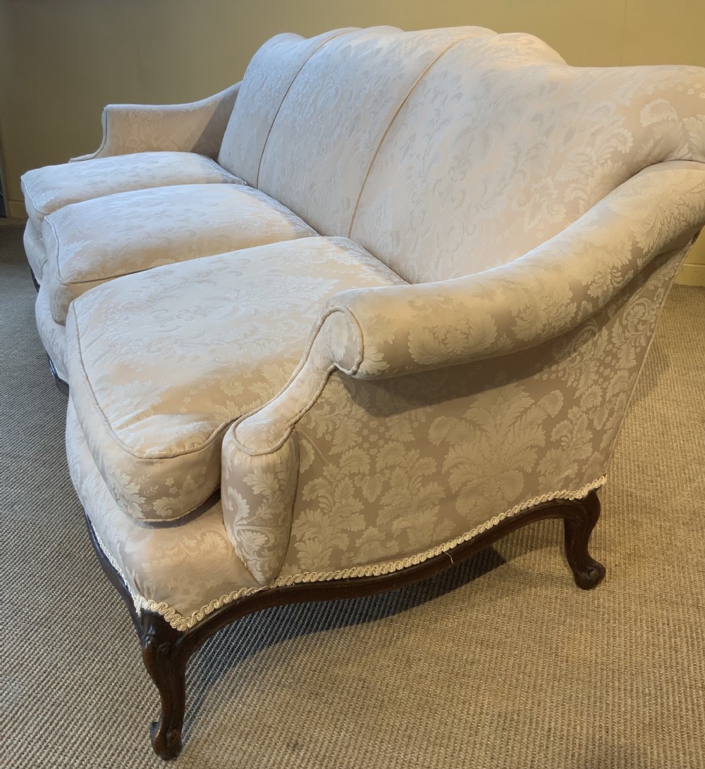A late 19th century upholstered settee View II