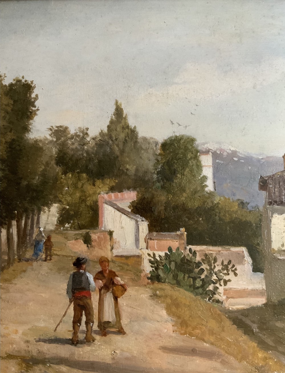 Oil painting on panel by Varley View IV