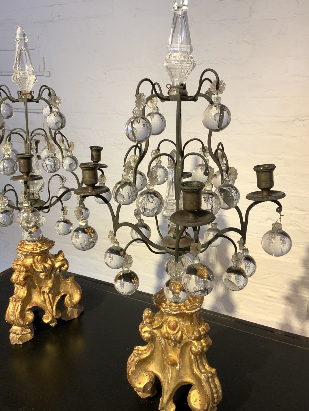 A pair of 19th century candelabra  View VI