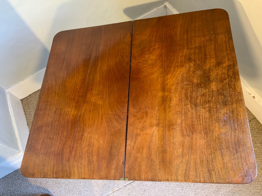 A small proportion mahogany tea table View IV