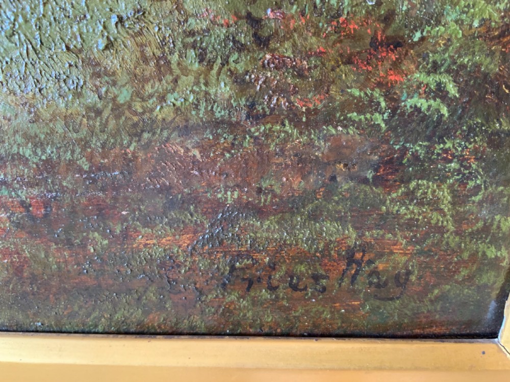 Extensive oil painting on canvas View II