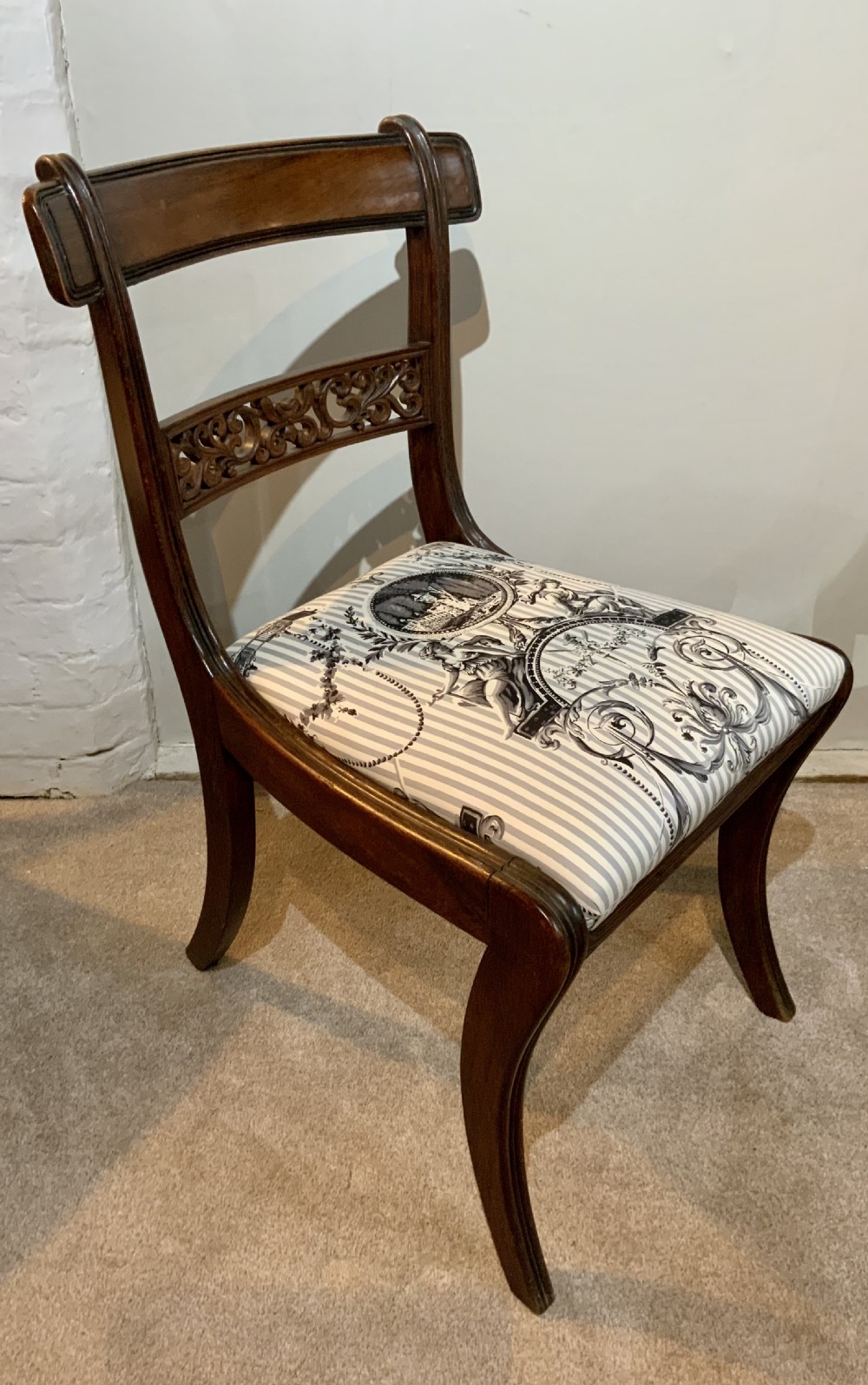Set of eight Regency dining chairs View II