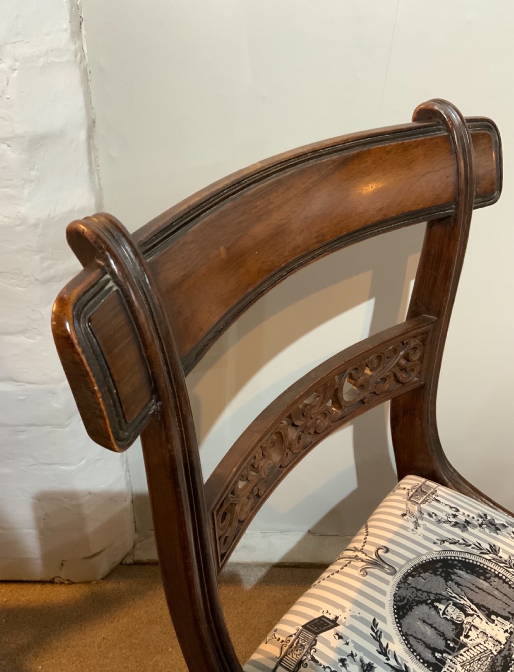 Set of eight Regency dining chairs View IV