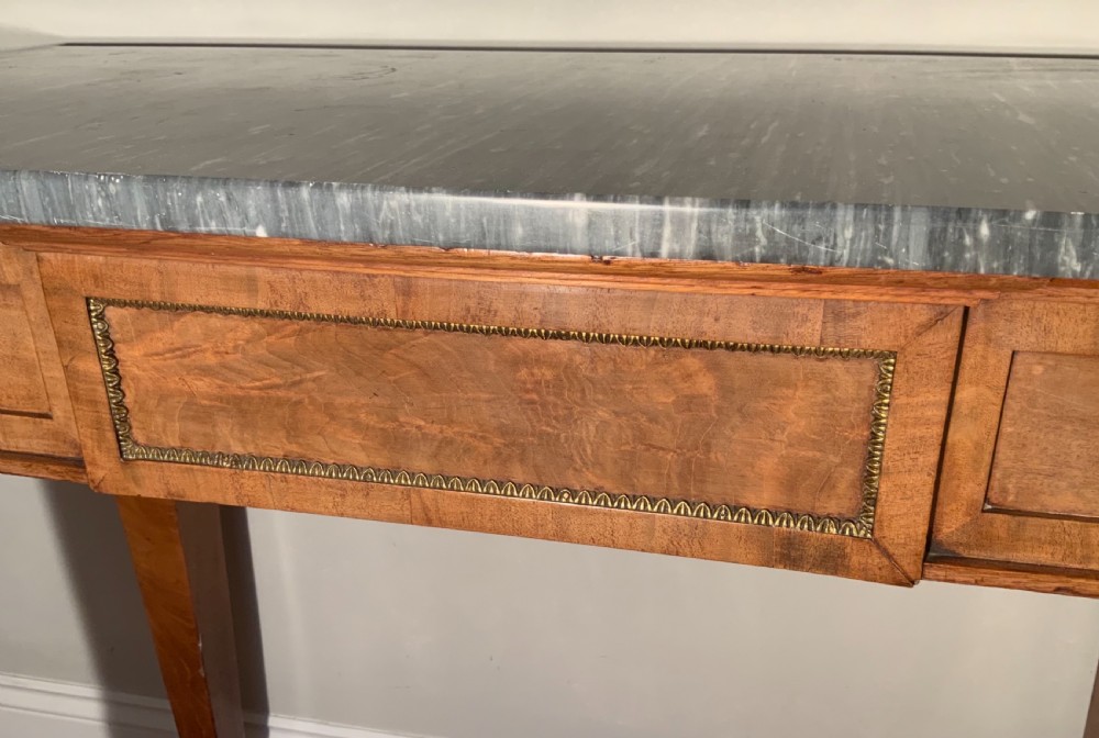 Mahogany and marble console table View III