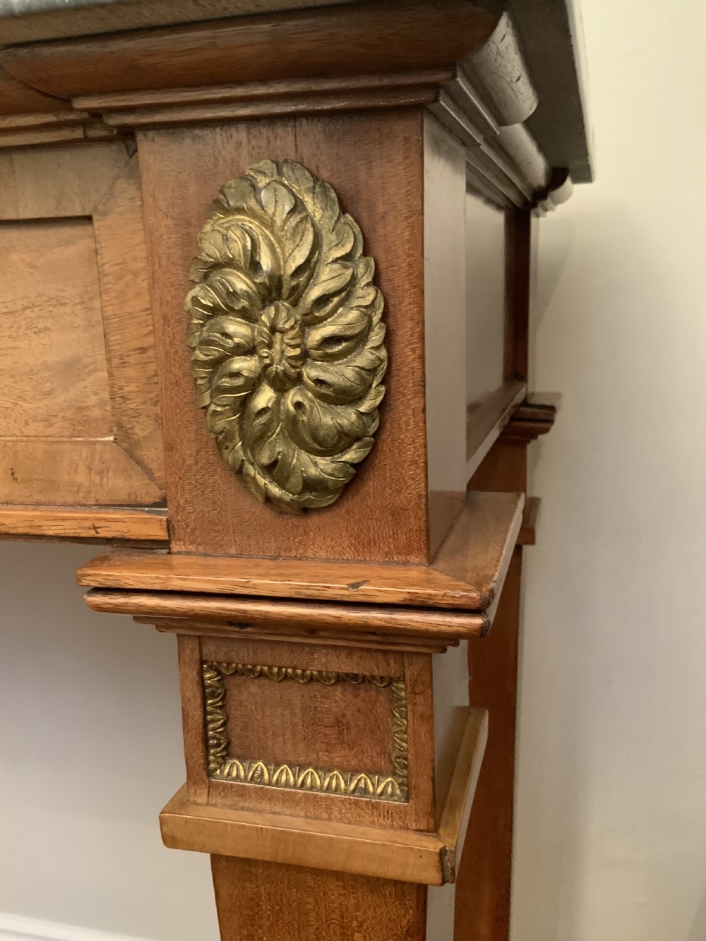 Mahogany and marble console table View VII