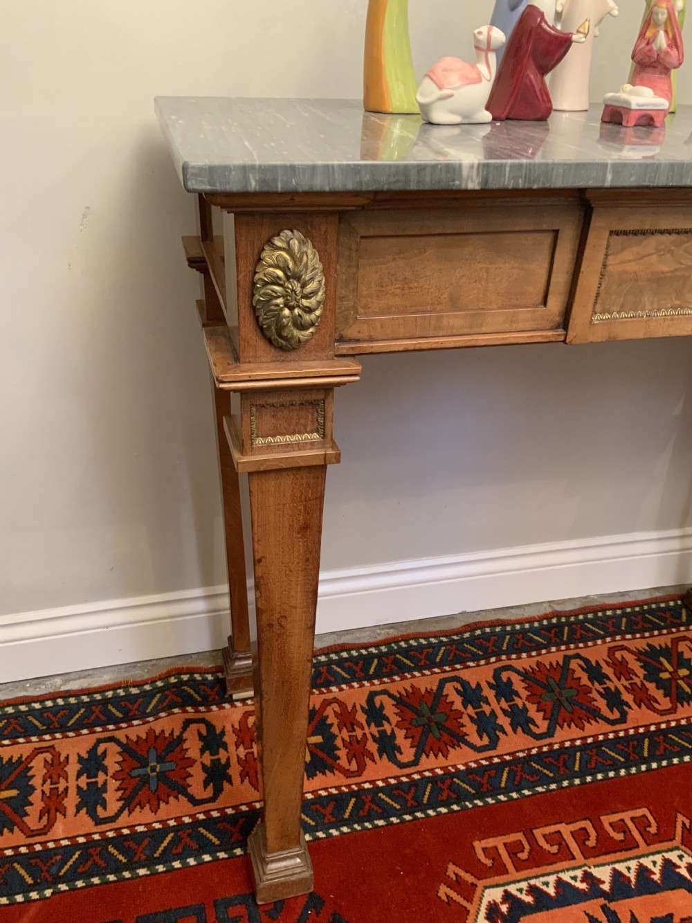 Mahogany and marble console table View VIII