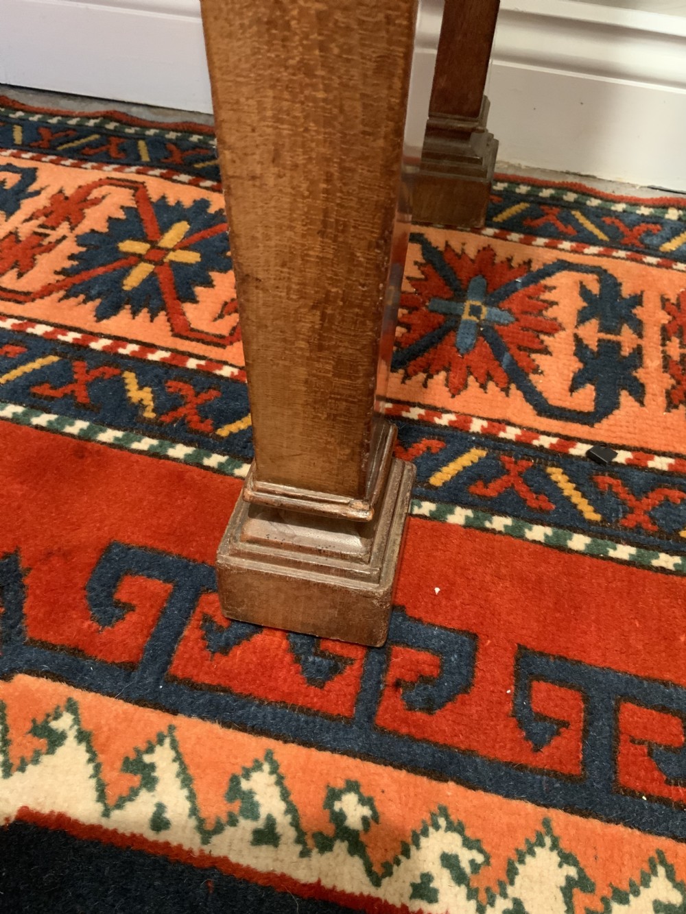 Mahogany and marble console table View IX