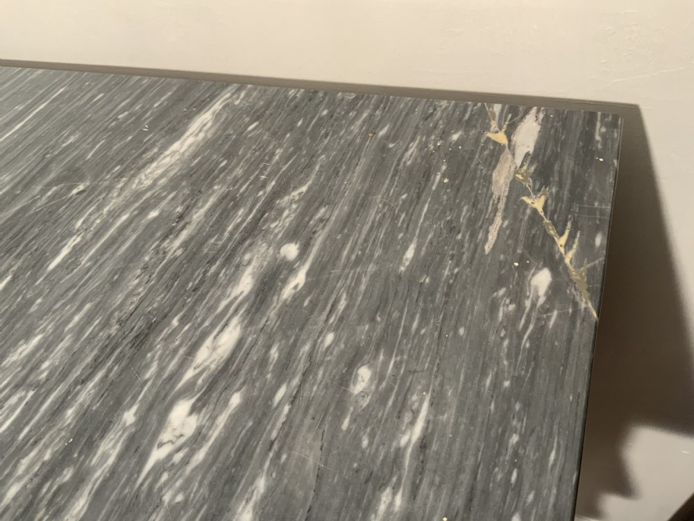 Mahogany and marble console table View XI