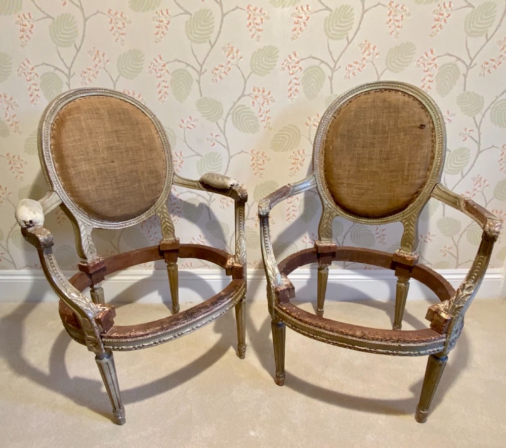 Pair of 18th century arm chairs