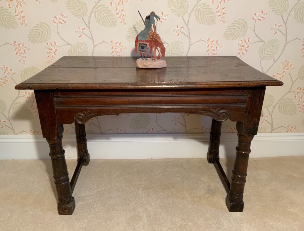 17th century oak side table