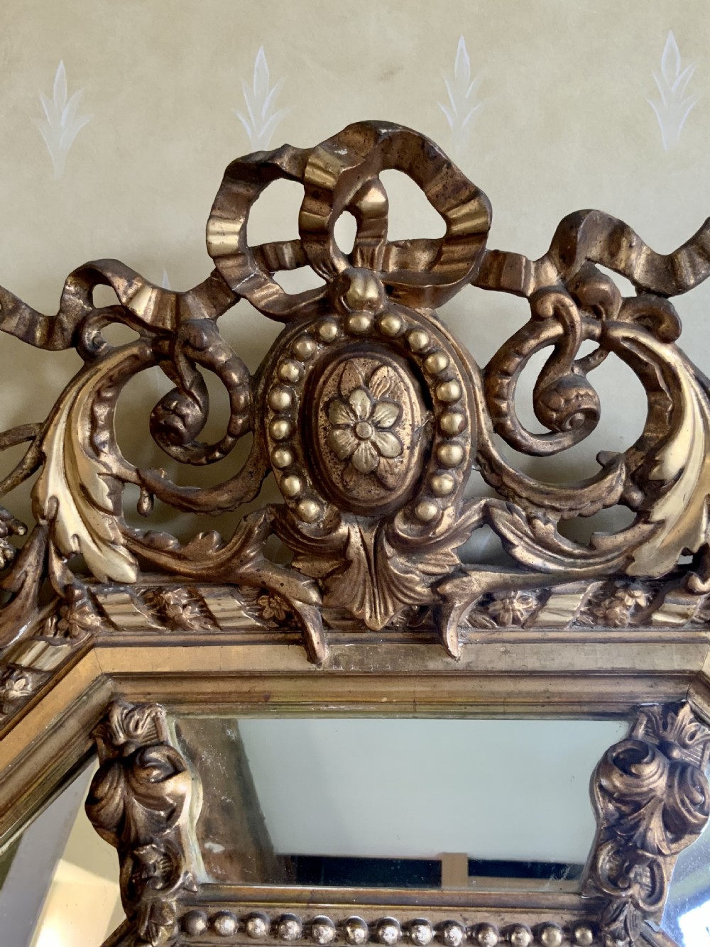A mid 19th century gilt framed  mirror. View VII