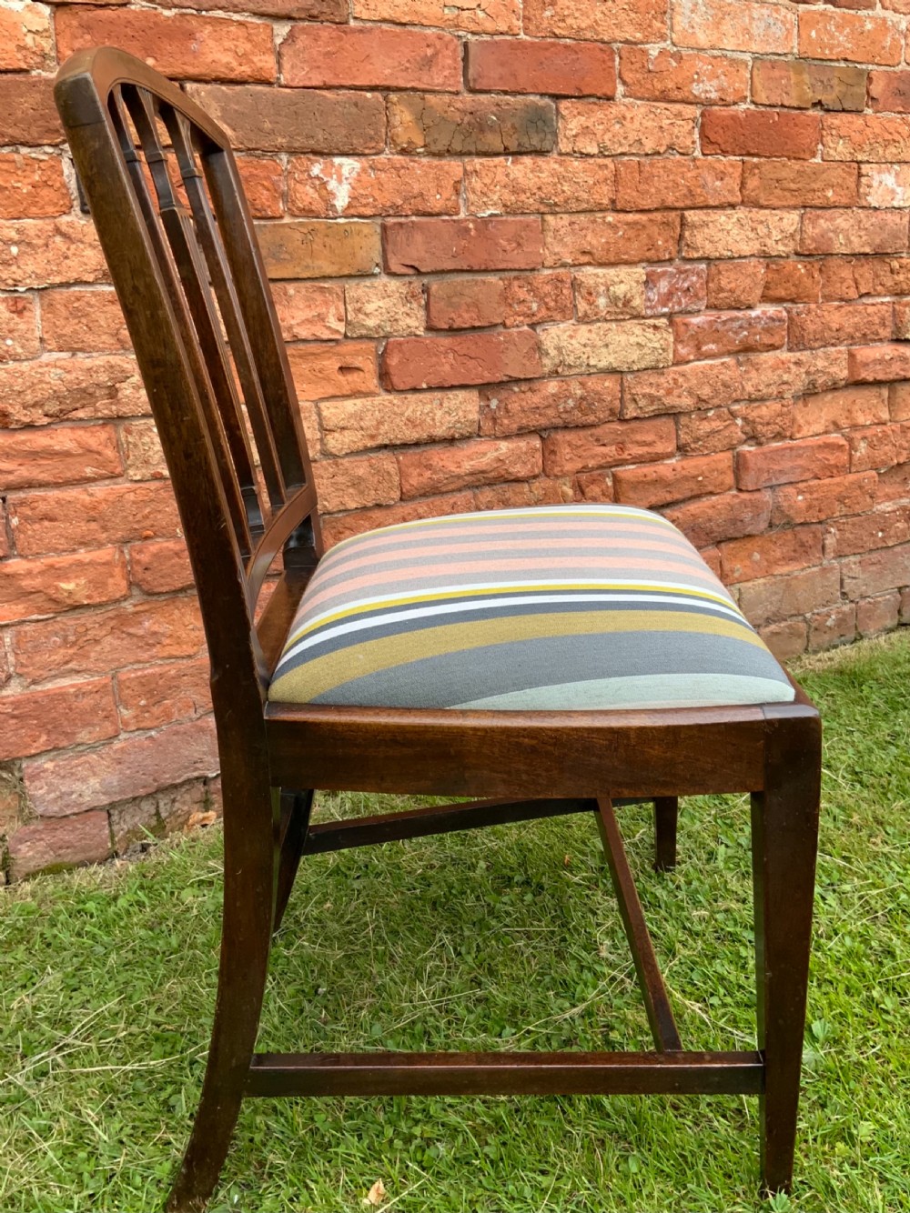 Set of six Georgian mahogany dining chairs View IV