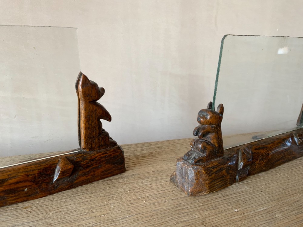 A  pair of carved oak photograph frames View II