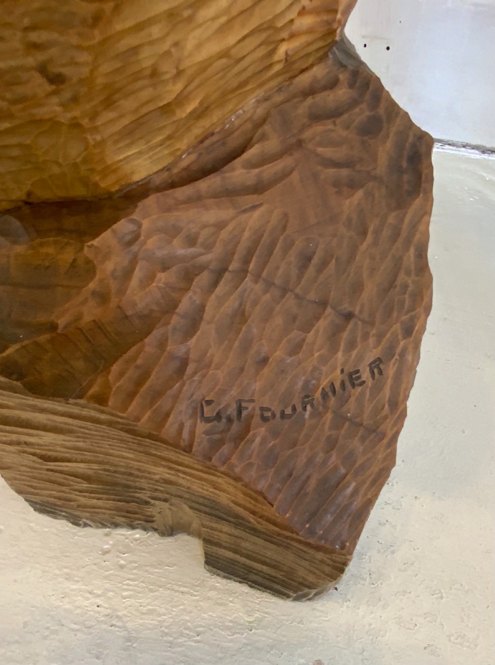 An early 20th century linden wood carved stand View VII