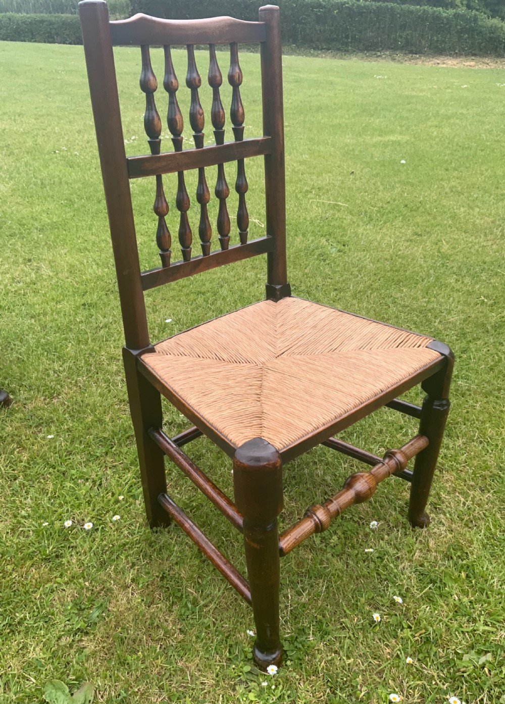 Eight early 19th century elm dining chairs View VIII