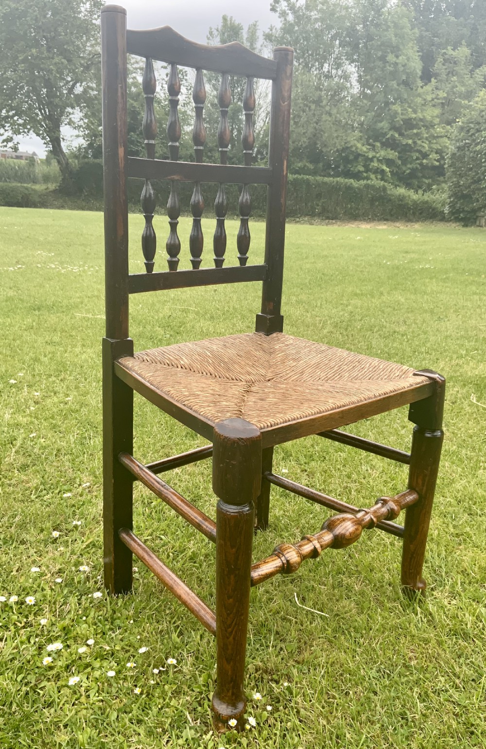 Eight early 19th century elm dining chairs View XXIII