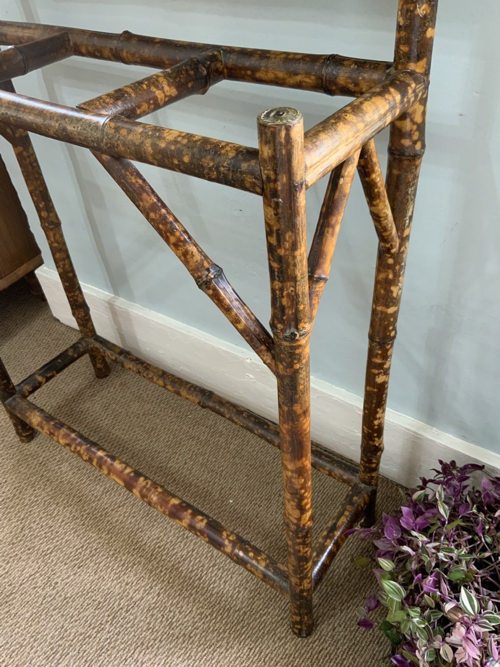 A Late Victorian bamboo framed hall stand View V
