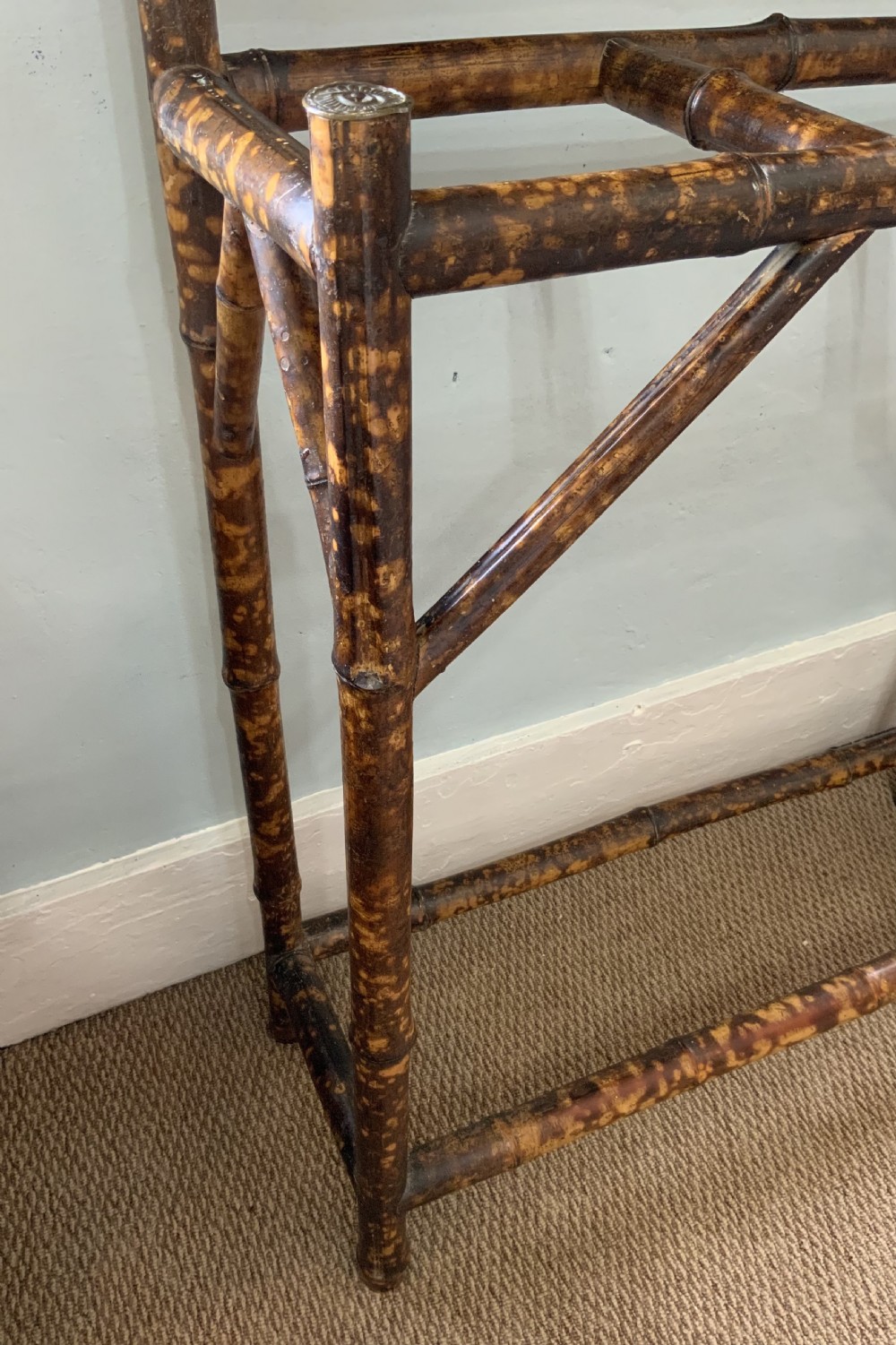 A Late Victorian bamboo framed hall stand View VI