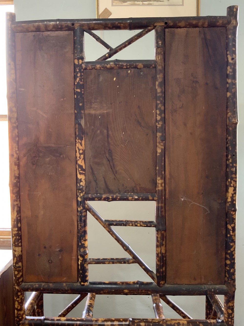 A Late Victorian bamboo framed hall stand View VII