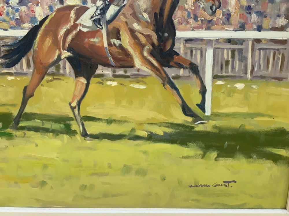 A large sporting oil painting by William Norman Gaunt View III