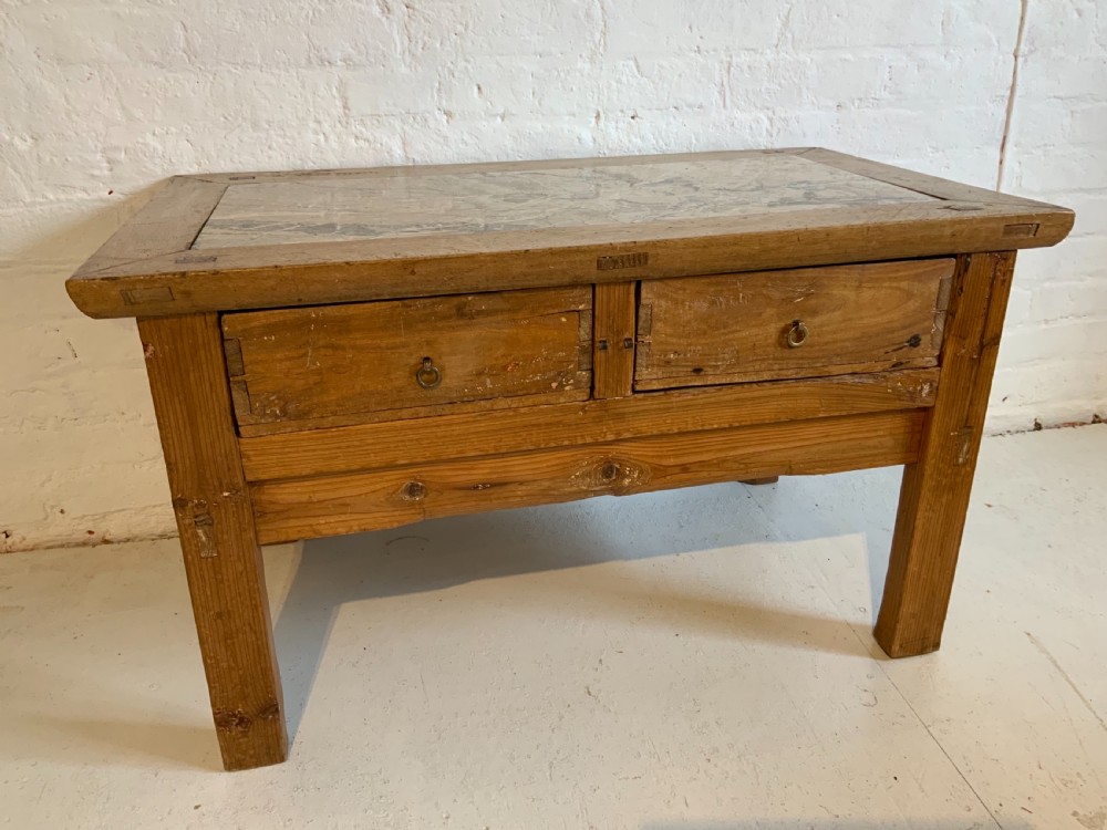 Marble topped coffee table