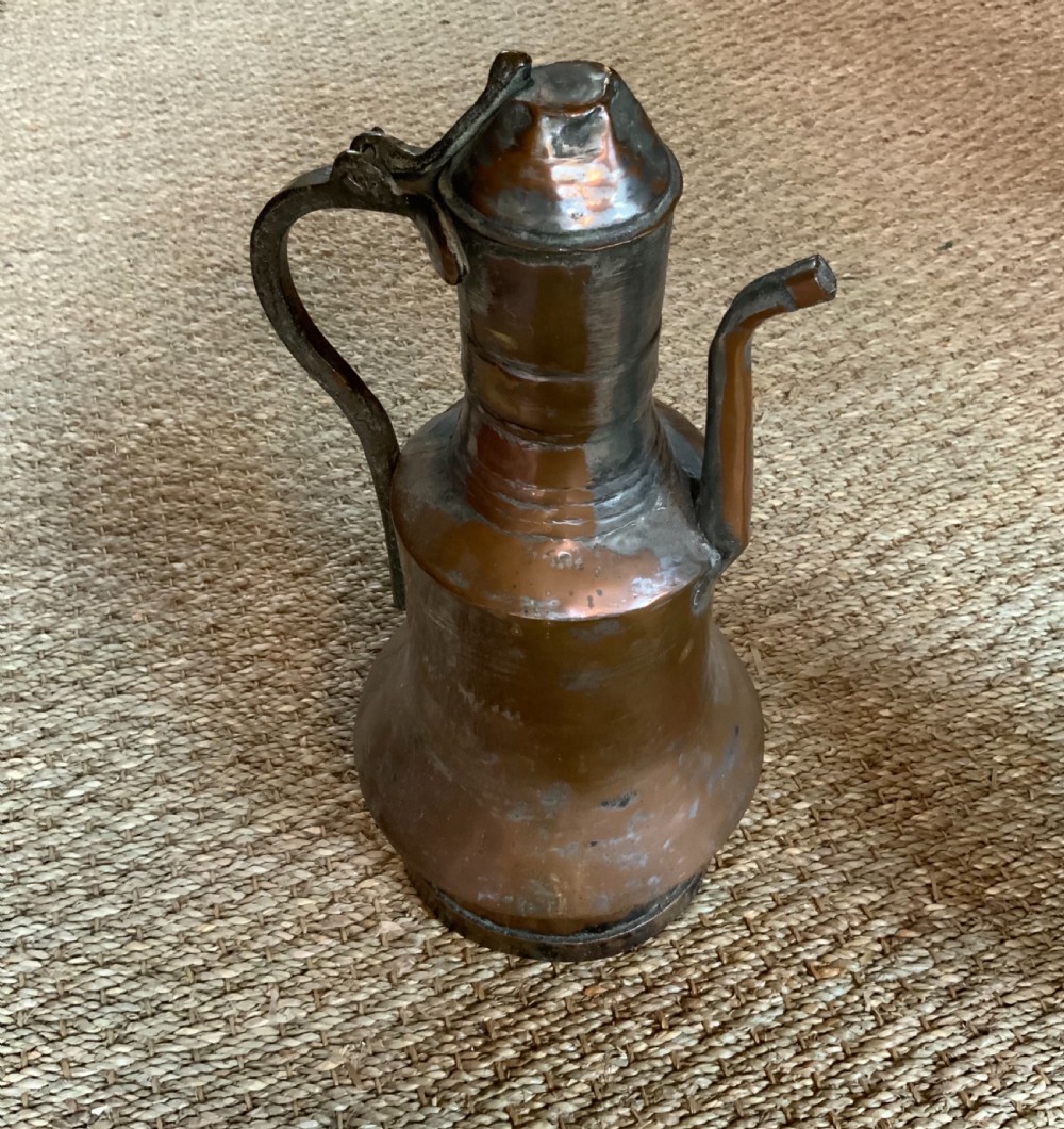 Two Turkish silvered copper pots View V