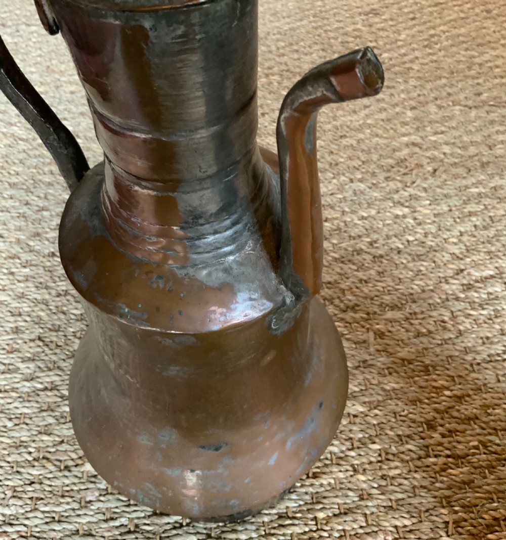 Two Turkish silvered copper pots View VI